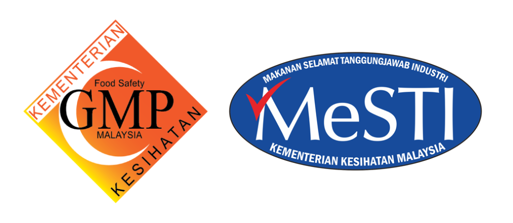 Good Manufacturing Practice (GMP) and MeSTI (Makanan Selamat Tanggungjawab Industri) certifications