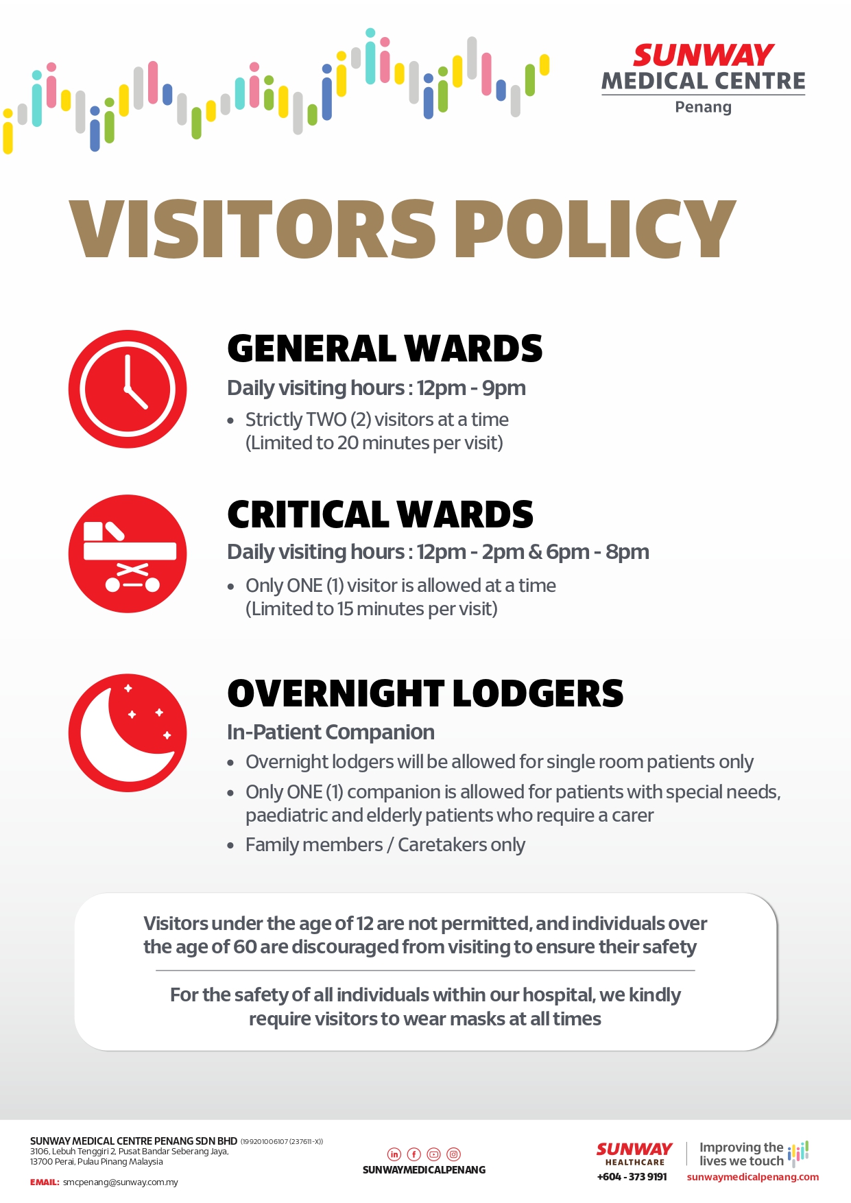 访客政策 Sunway Medical Centre Penang