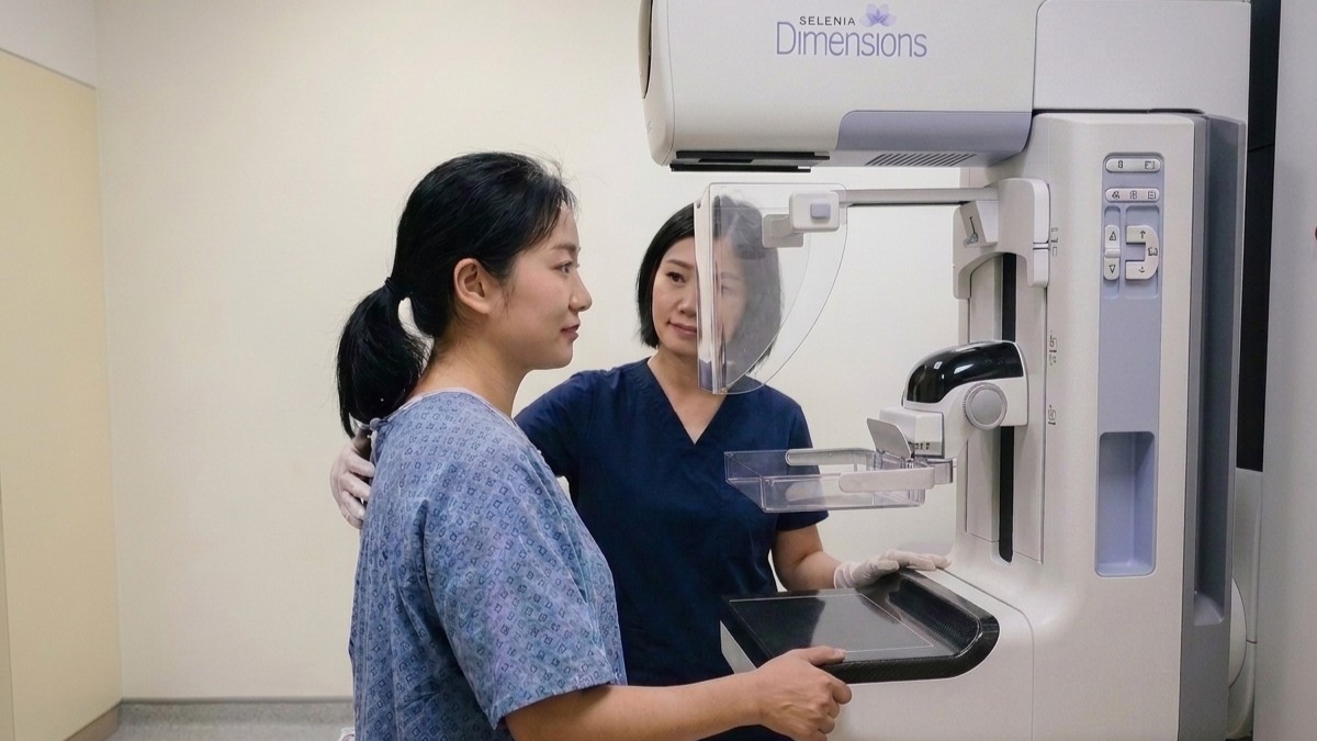 breast screening consultation with doctor