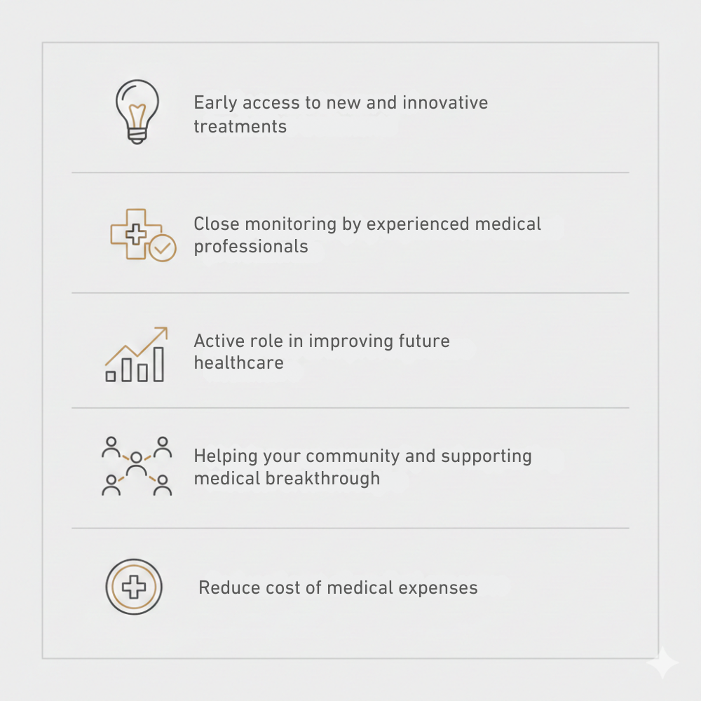 Why Participate in a Clinical Trial Table?